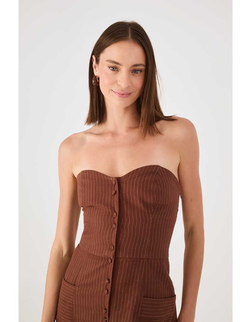 DRESS TO DRESS TO  PINSTRIPE JUMPSUIT