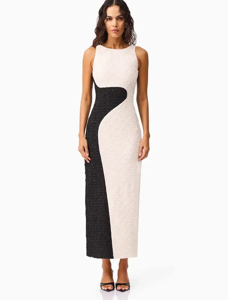 ELLIATT ELLIATT POLOMA GOWN BLK/WHT