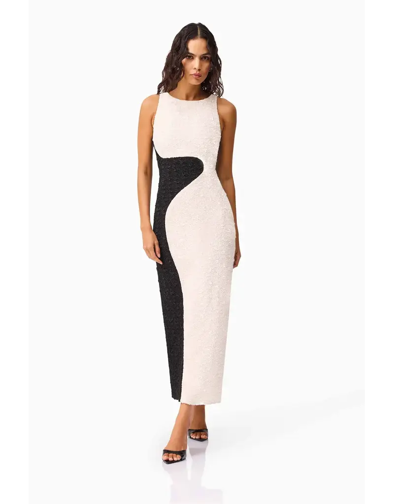 ELLIATT ELLIATT POLOMA GOWN BLK/WHT