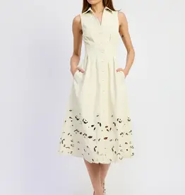 EN SAISON EN SAISON LASERCUT HEM MIDI