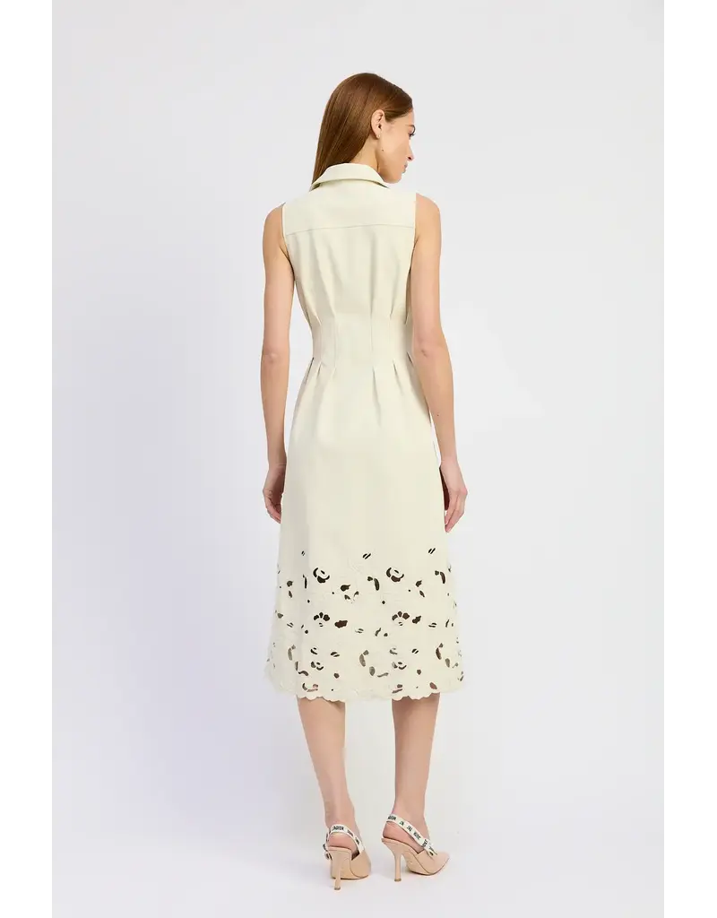 EN SAISON EN SAISON LASERCUT HEM MIDI