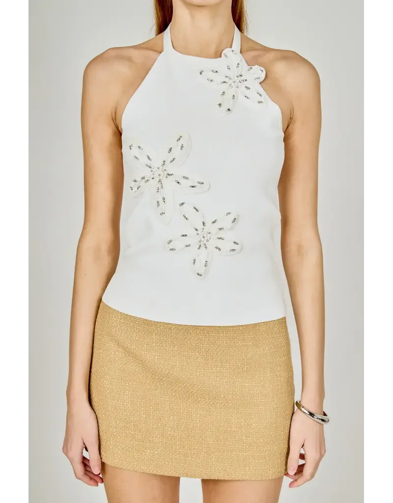 ENDLESS ROSE ENDLESS ROSE FLOWER DETAIL TOP