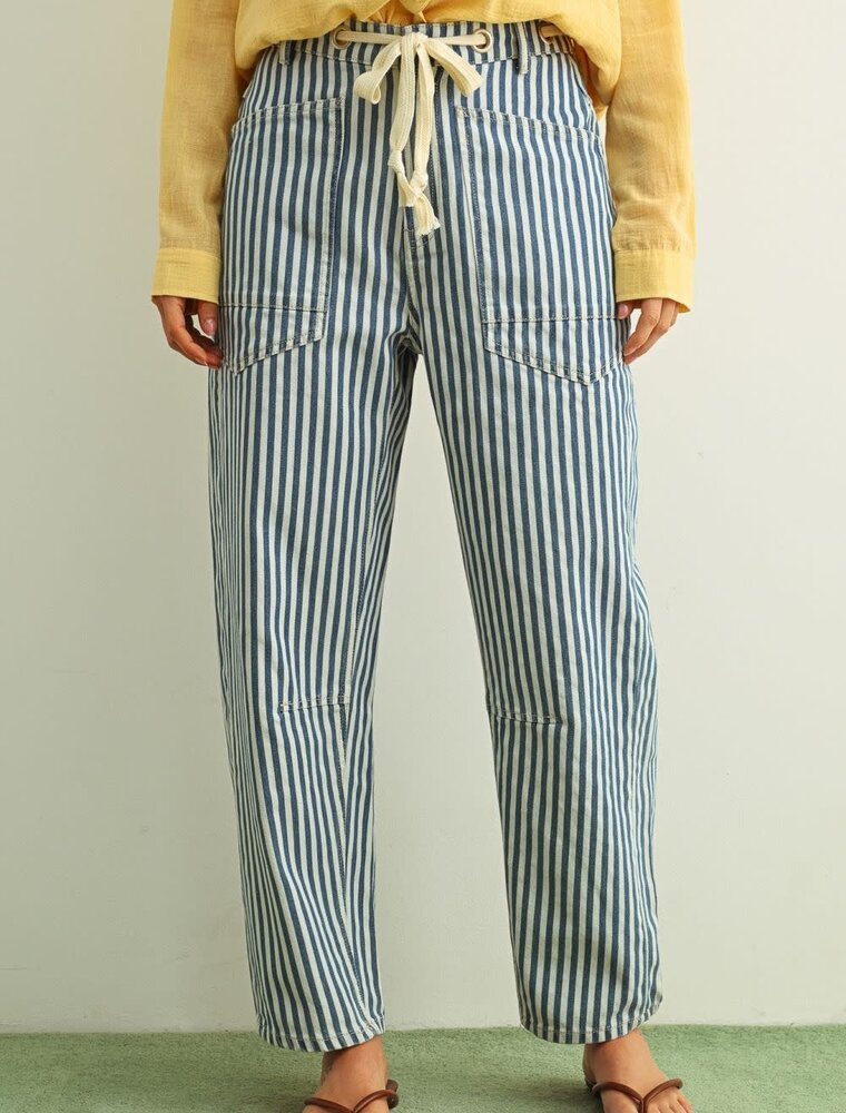 MIOU MUSE MIOU MUSE STRIPE BARREL PANT