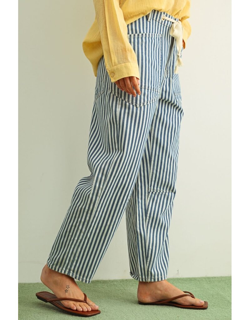 MIOU MUSE MIOU MUSE STRIPE BARREL PANT