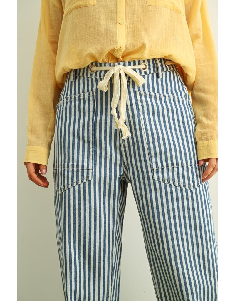 MIOU MUSE MIOU MUSE STRIPE BARREL PANT