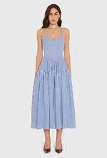 AMANDA UPRICHARD UPRICHARD SPENCER MIDI BLU/IVO
