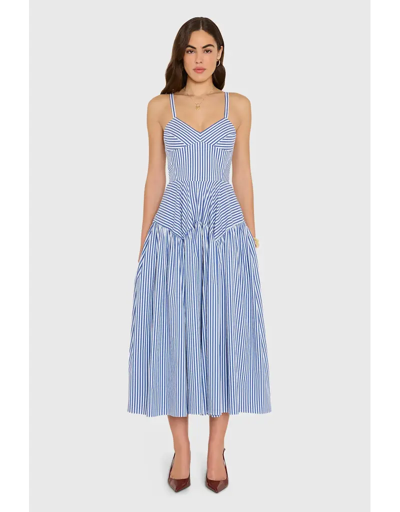 AMANDA UPRICHARD UPRICHARD SPENCER MIDI BLU/IVO