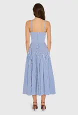 AMANDA UPRICHARD UPRICHARD SPENCER MIDI BLU/IVO