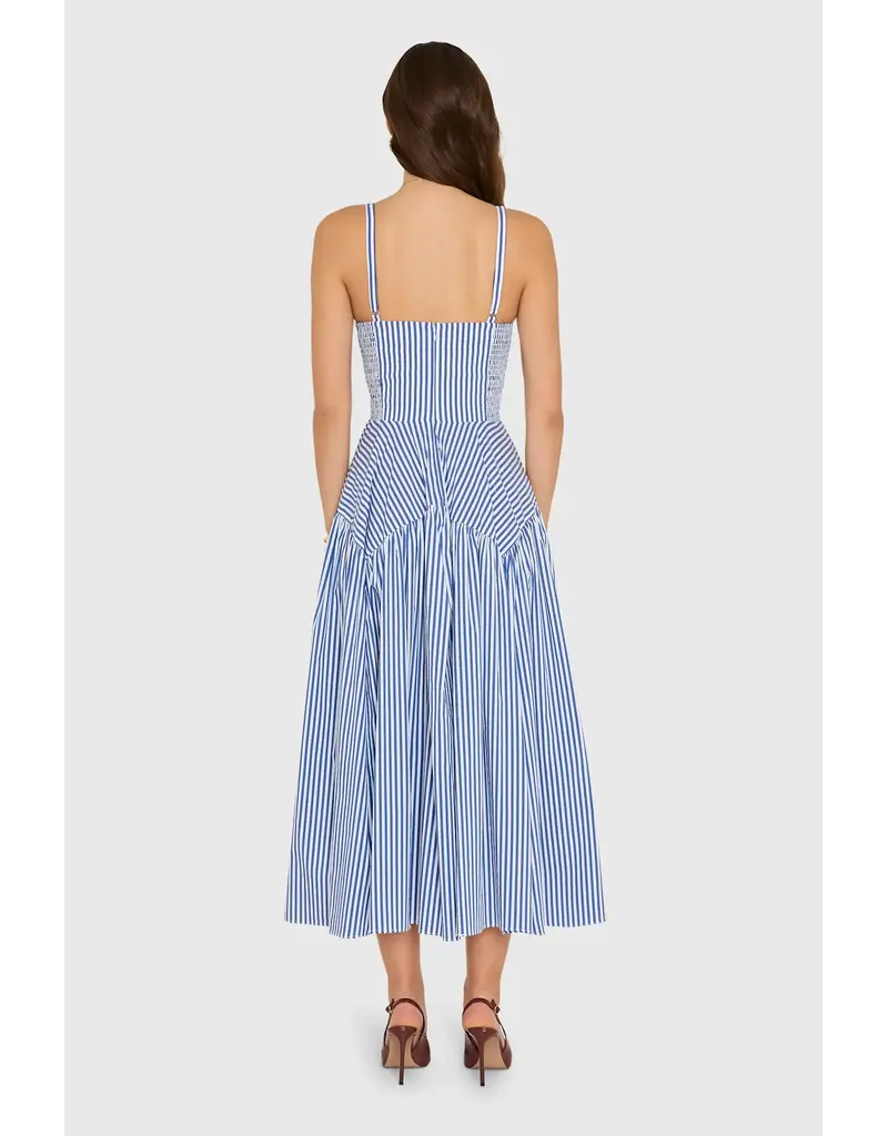 AMANDA UPRICHARD UPRICHARD SPENCER MIDI BLU/IVO