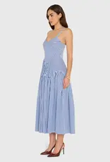 AMANDA UPRICHARD UPRICHARD SPENCER MIDI BLU/IVO
