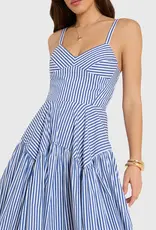 AMANDA UPRICHARD UPRICHARD SPENCER MIDI BLU/IVO