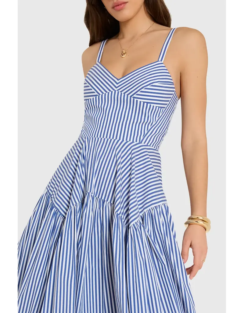 AMANDA UPRICHARD UPRICHARD SPENCER MIDI BLU/IVO