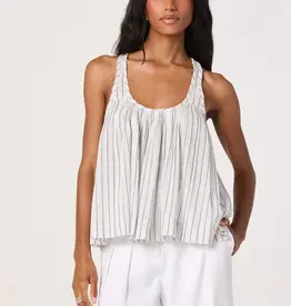 ASTR ASTR AGGIE TOP WHT/BLU STRIPE