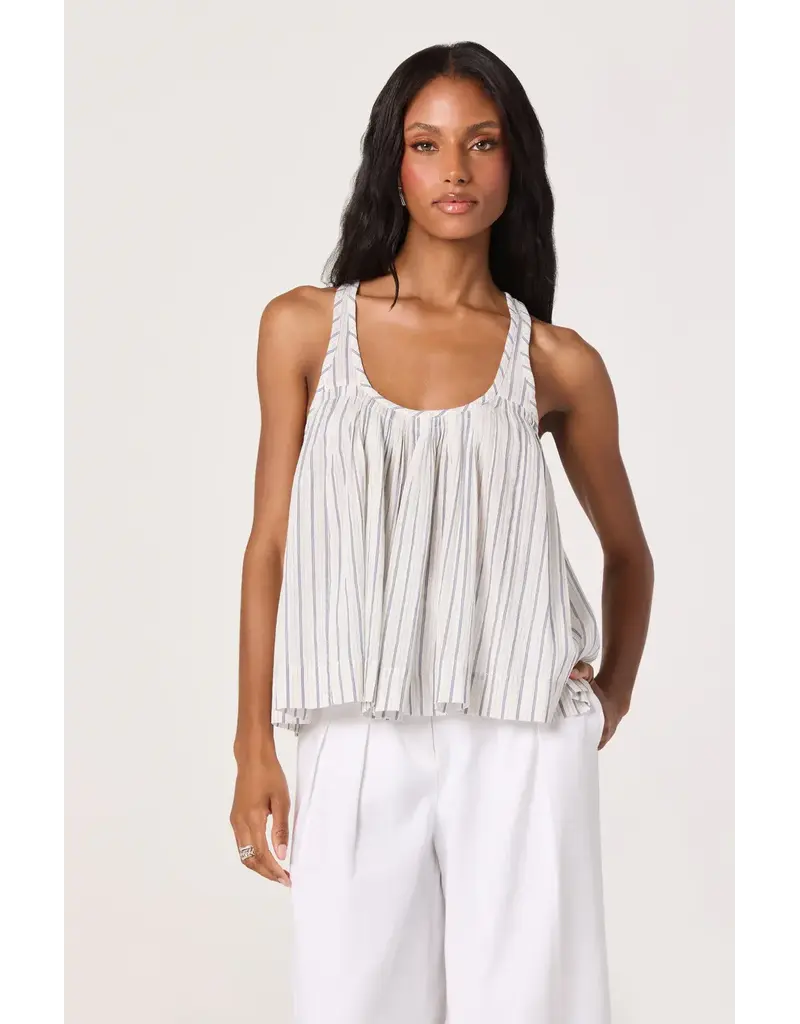 ASTR ASTR AGGIE TOP WHT/BLU STRIPE