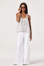 ASTR ASTR AGGIE TOP WHT/BLU STRIPE