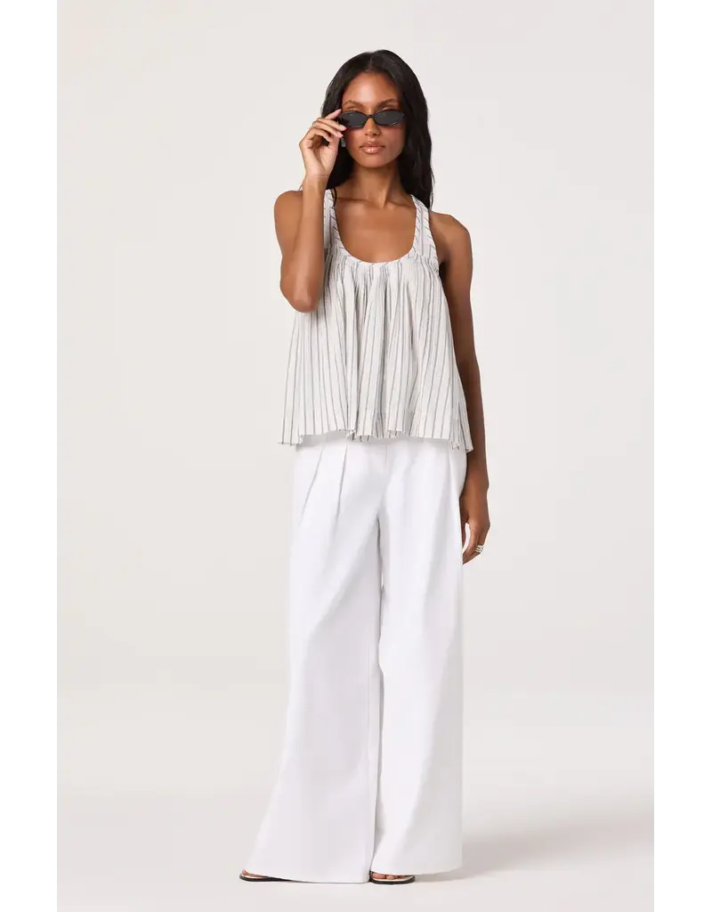 ASTR ASTR AGGIE TOP WHT/BLU STRIPE