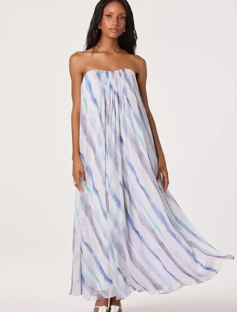 ASTR ASTR AILEEN DRESS BLUESTRIPE