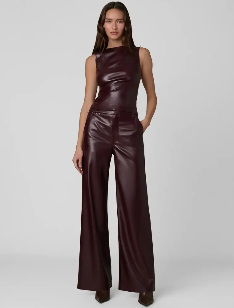 joes JOES MEG VEGAN LEATHER TOP