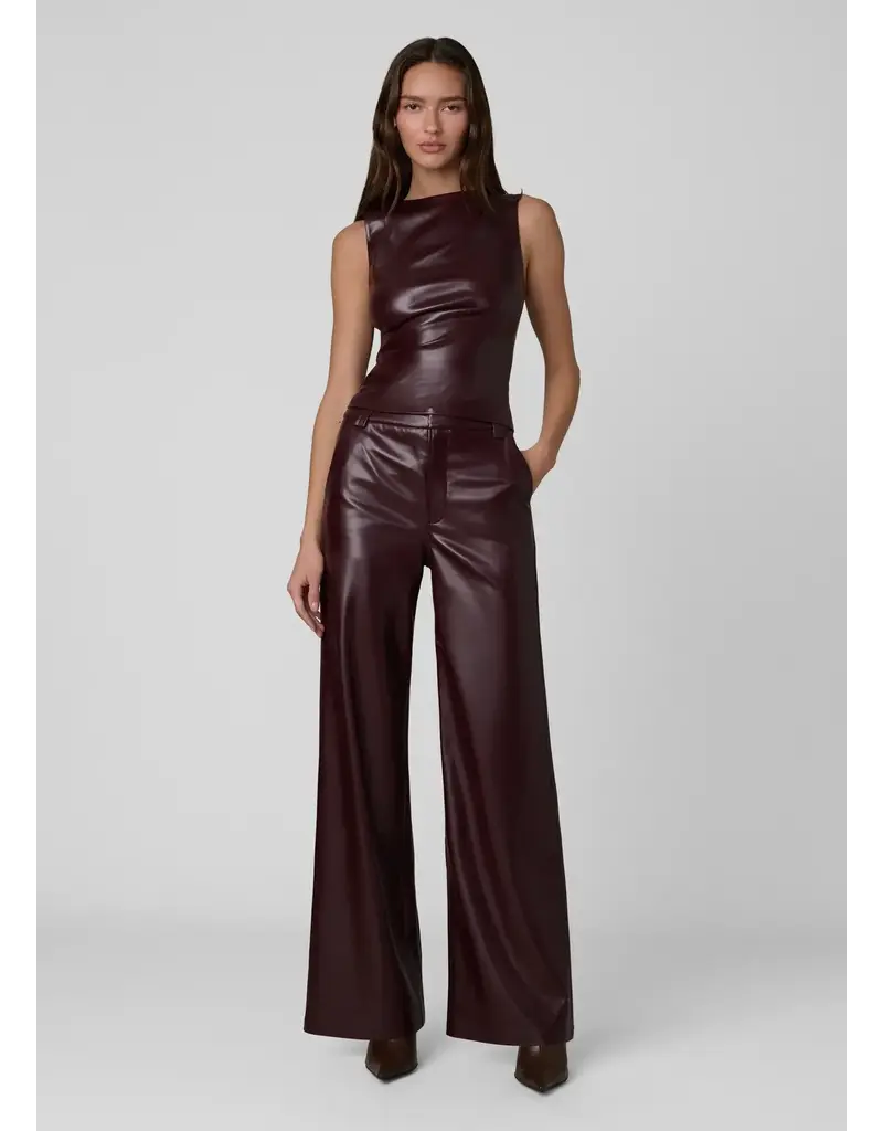 joes JOES MEG VEGAN LEATHER TOP