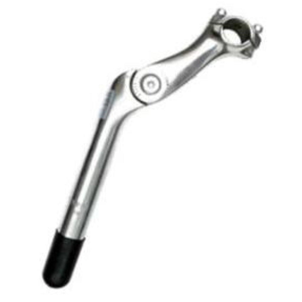 Academy H/Bar Stem, Adjustable, Alloy, Silver, Quill L:180mm, Dia 25.4mm, EXT 110mm, H/Bar Dia 25.4mm