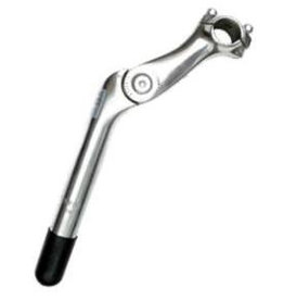 Academy H/Bar Stem, Adjustable, Alloy, Silver, Quill L:180mm, Dia 25.4mm, EXT 110mm, H/Bar Dia 25.4mm
