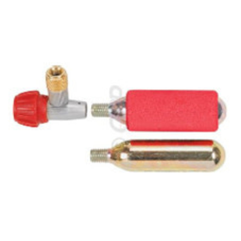 Luft Co2 INFLATOR KIT with 2 x 16g Threaded Cartridges, Precision Body with Air Control Knob, Insulator Sleeve, AV & FV