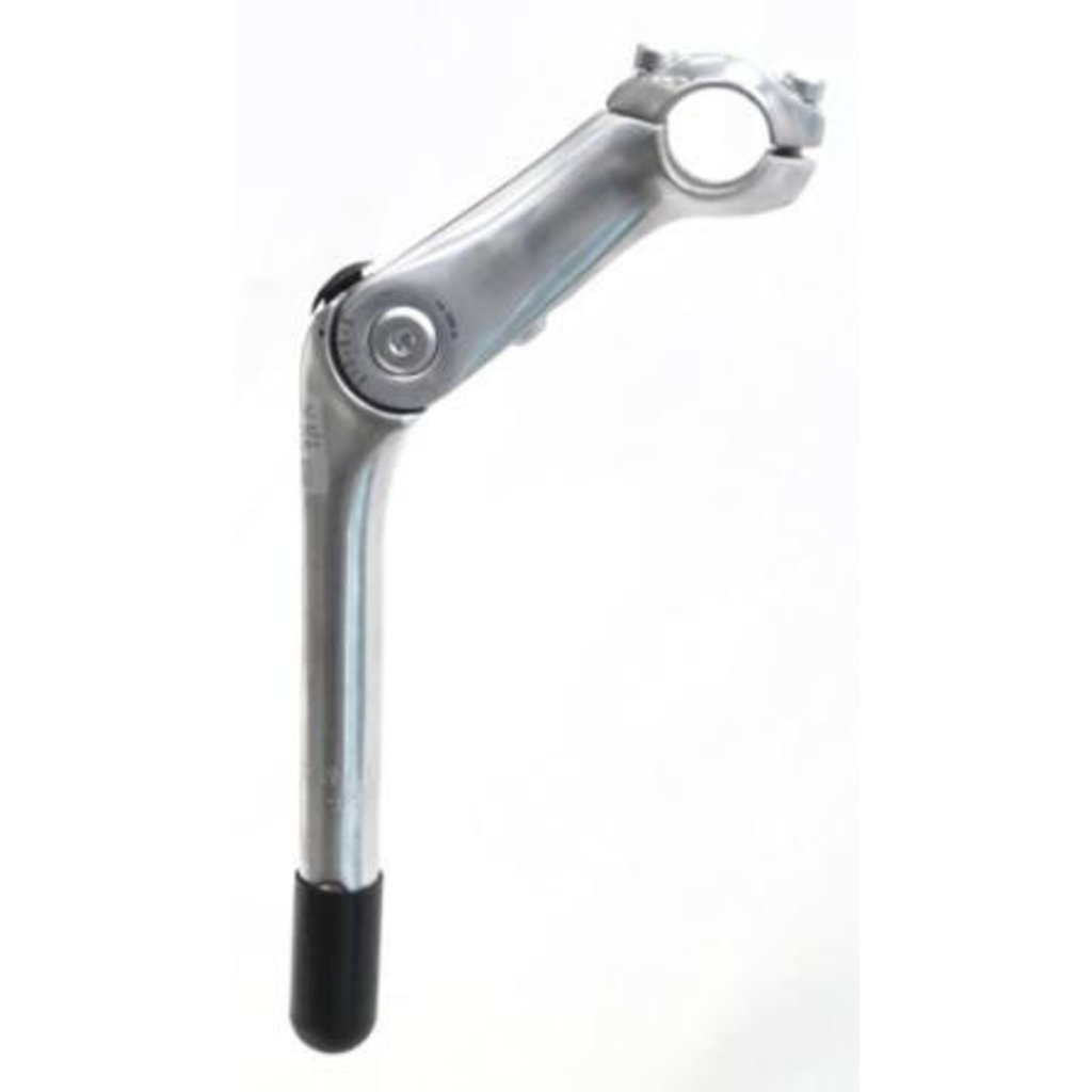 Academy H/bar stem, adjustable, alloy, silver, quill L:180mm, dia 22.2mm, ext 110mm, h/bar dia 25.4mm