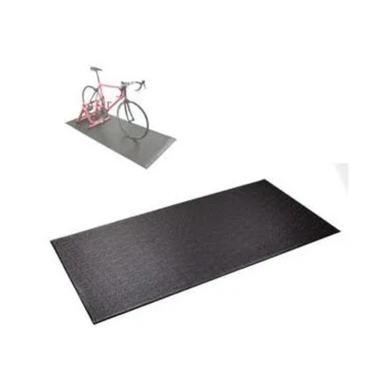 Mat For Indoor Trainer, PVC Material, 195cm x 90cm x 6mm, Black