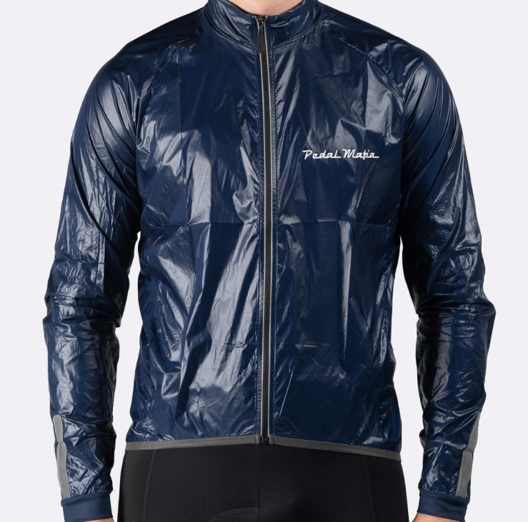 navy spray jacket