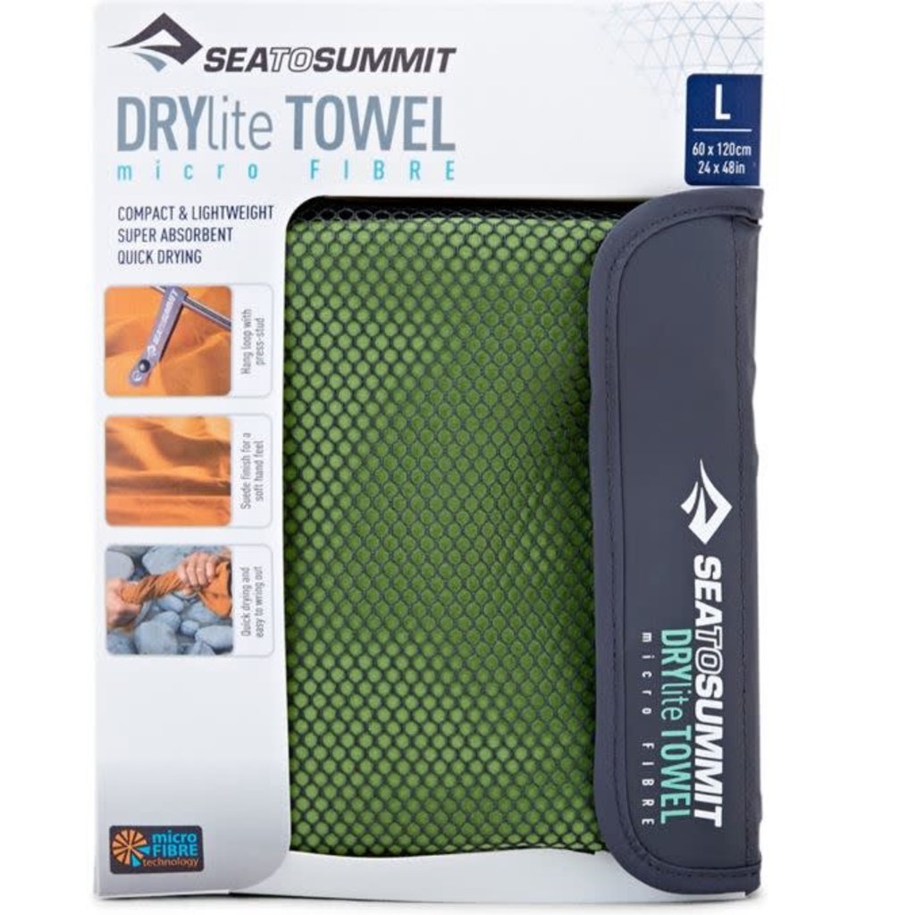 Sea to Summit Sea To Summit Drylite Towel Lime  L