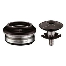 Head Set, Integrated, Alloy, 1-1/8", Threadless, Sealed Cartridge Bearing, Dia.28.6/41/30mm, Anodized Black