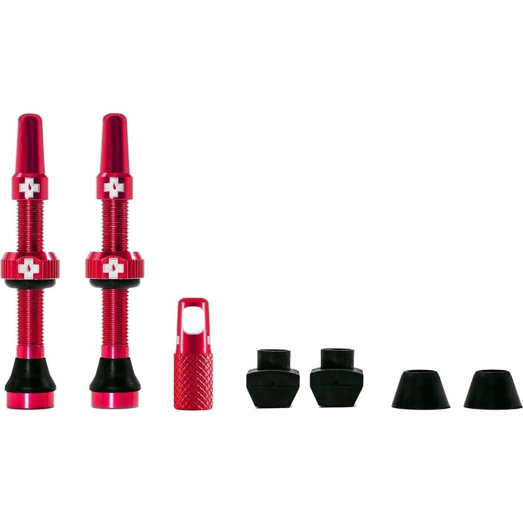 MUC-OFF Muc-Off Tubeless Valve Kit 44mm- Red