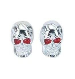 Valve Caps Skull Red Eye (Pair)