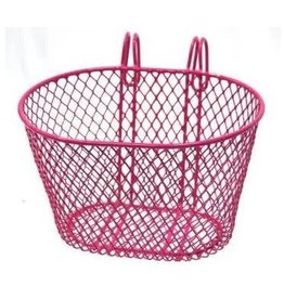 Basket Kids 'Hook On Type' Steel Wire Mesh 24 X 18 X 15 Pink