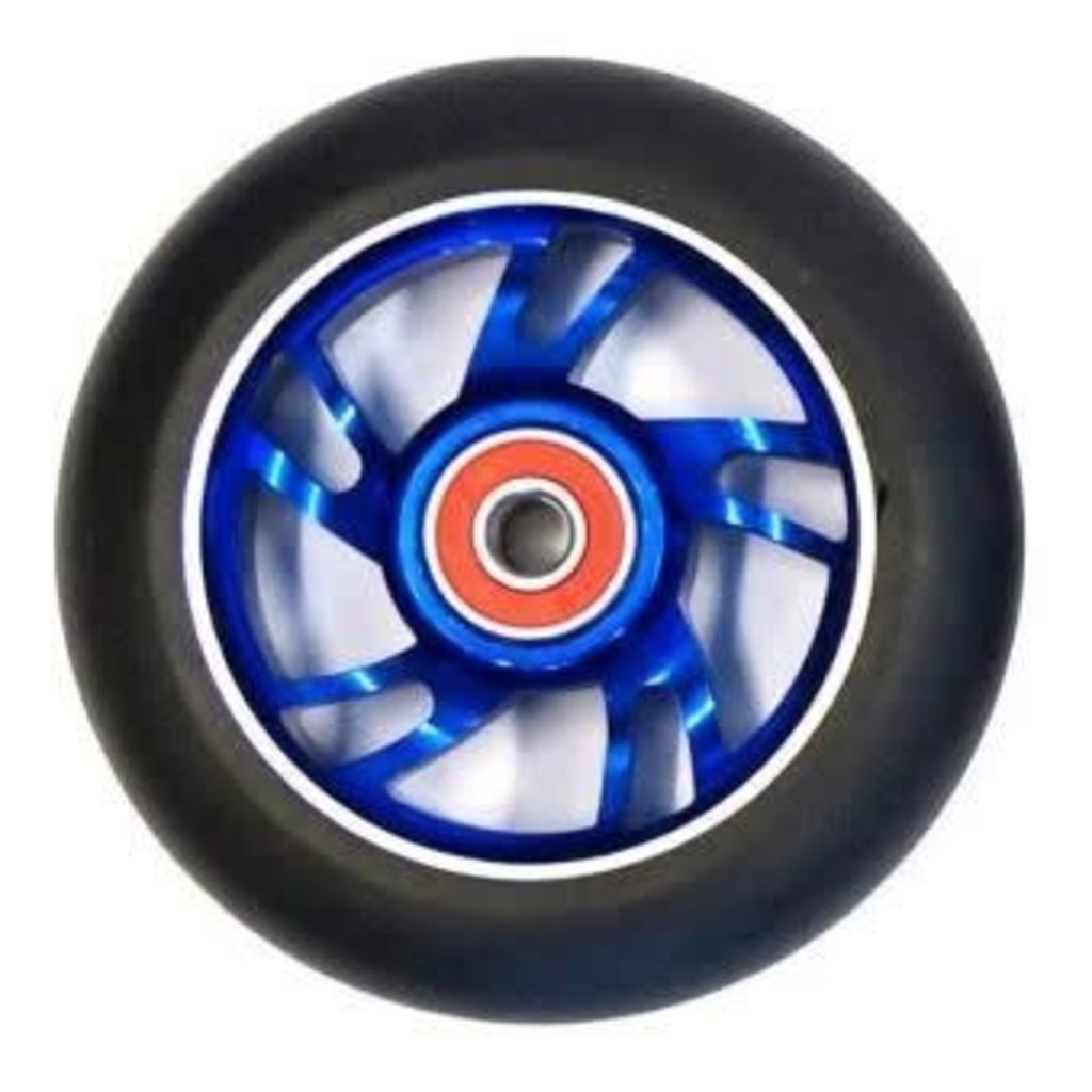 BULLETPROOF Scooter Wheel Alloy 100mm incl abec-9 bearing BLUE core