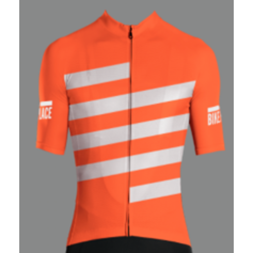 Pedalare TBP Q1 White Stripe Orange Jersey