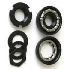 Bottom Bracket Parts - American Type Loose BB Set, Set Of 9 Pieces, Does Not Include Spindle, Black