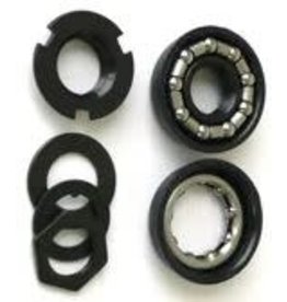 Bottom Bracket Parts - American Type Loose BB Set, Set Of 9 Pieces, Does Not Include Spindle, Black
