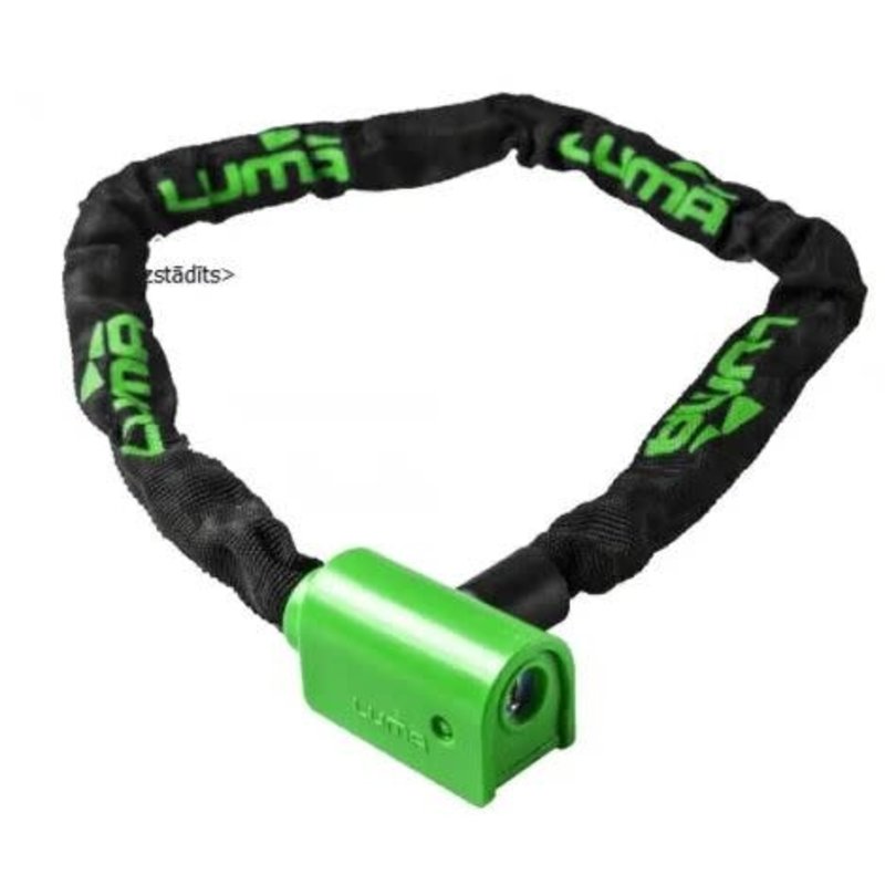 LUMA LUMA Lock, Key lock Chain 5mm w/cover 1000mm GREEN