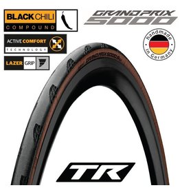 CONTINENTAL Conti GP5000 S Tr Fld Transparent 700X25C