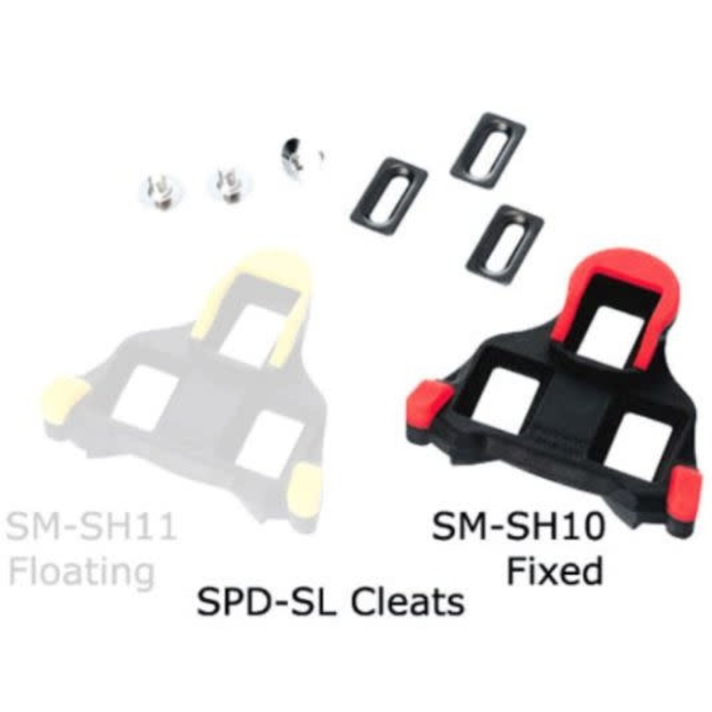 Shimano SPD SL Cleats - Set Fixed Mode Red (Replaces Y42U98020)