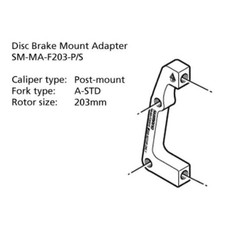 Shimano SHIMANO Disc Brake Mount Adapter SM-MA-F203-PS ,  Front 203mm Caliper