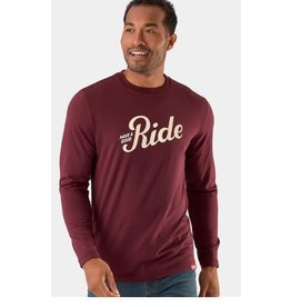 Trek Trek Good Ride LS T-Shirt Dark Red Large