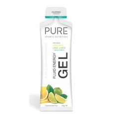 PURE Pure Fluid Energy Gel - Lemon Lime Juice + 30mg Caffeine (each)