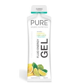 PURE Pure Fluid Energy Gel - Lemon Lime Juice + 30mg Caffeine (each)