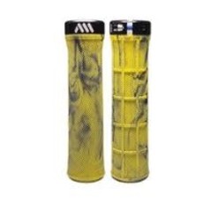 All Mountain Style AMS Grips Berm Yellow Camo