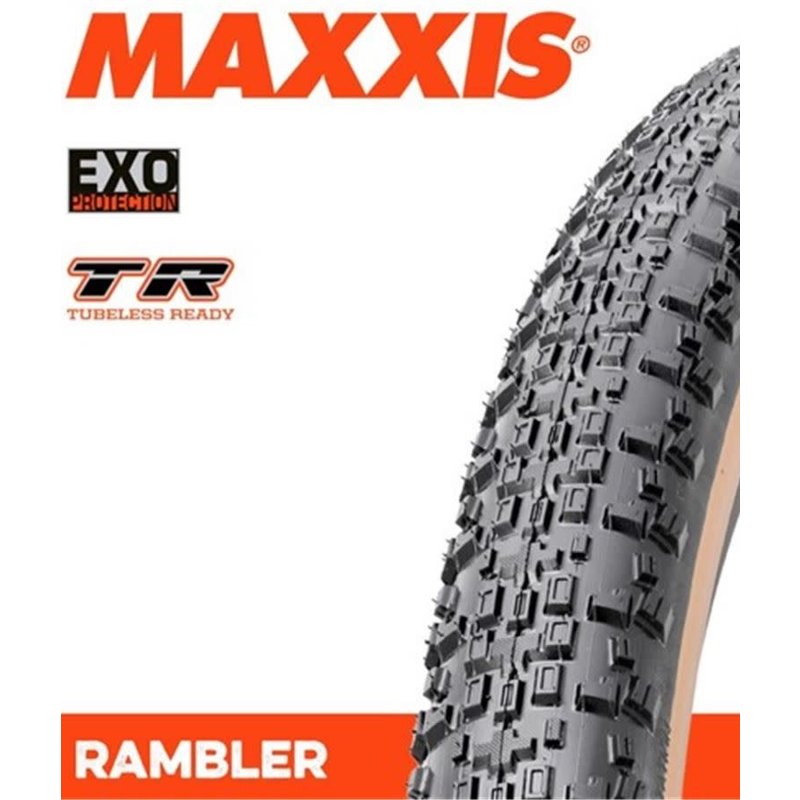 MAXXIS Maxxis Rambler 700 x 38C EXO TR Tanwall Fold 60TPI