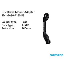 Shimano SM-MA90-F160-PS Adapter 160mm Caliper: Post Mount: A-STD Front