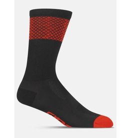 GIRO Giro Socks Comp Racer High Rise Heatwave - Black Bright Red