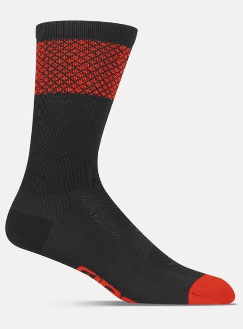 Giro Socks Comp Racer High Rise Heatwave - Black Bright Red - The Bike ...